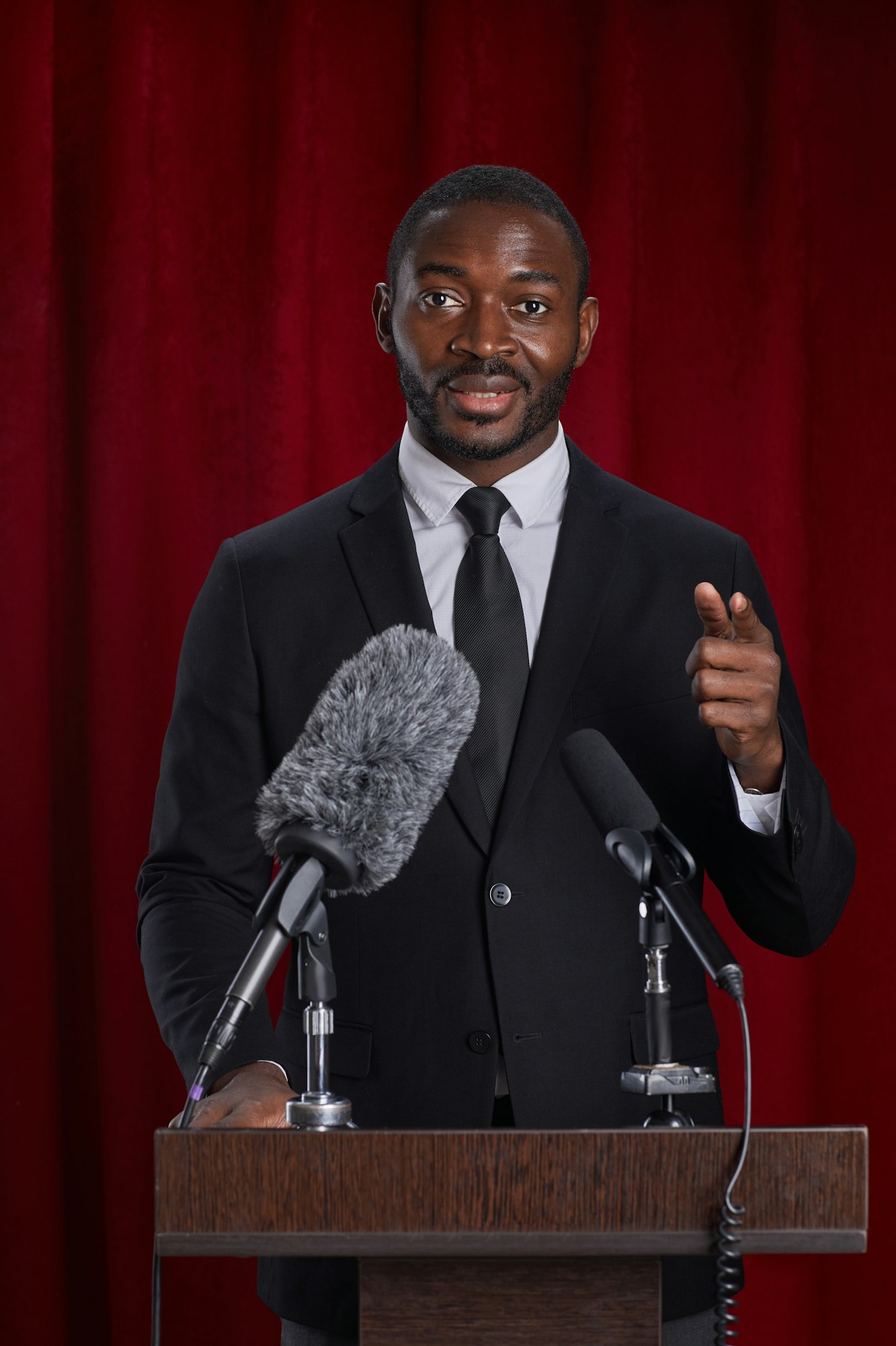 African-American Speaker on Stage